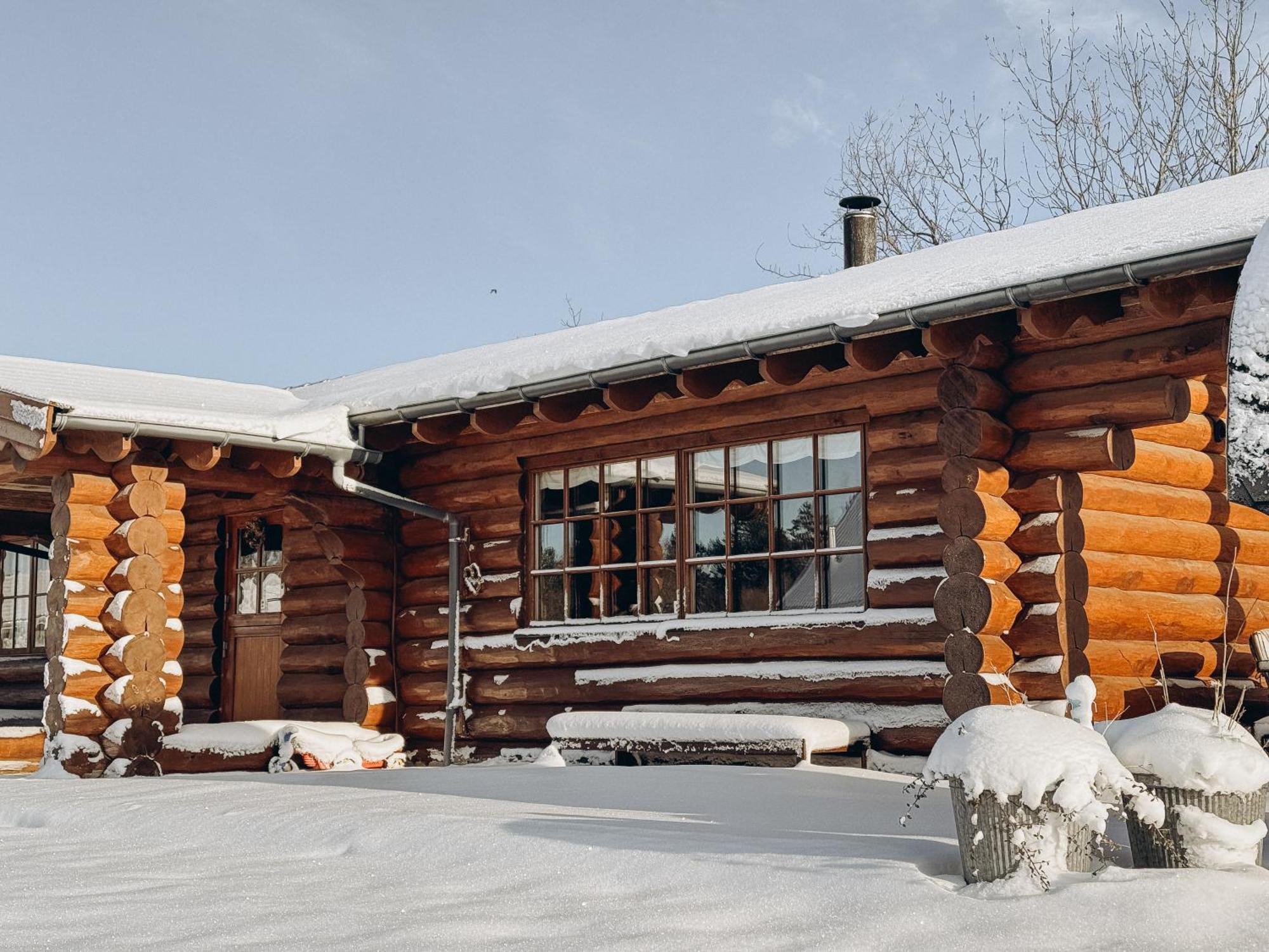 Fjordhygge - Authentic Wood Log Cabin Summerhouse Near Water, Fjord And Forest Jægerspris Exterior photo