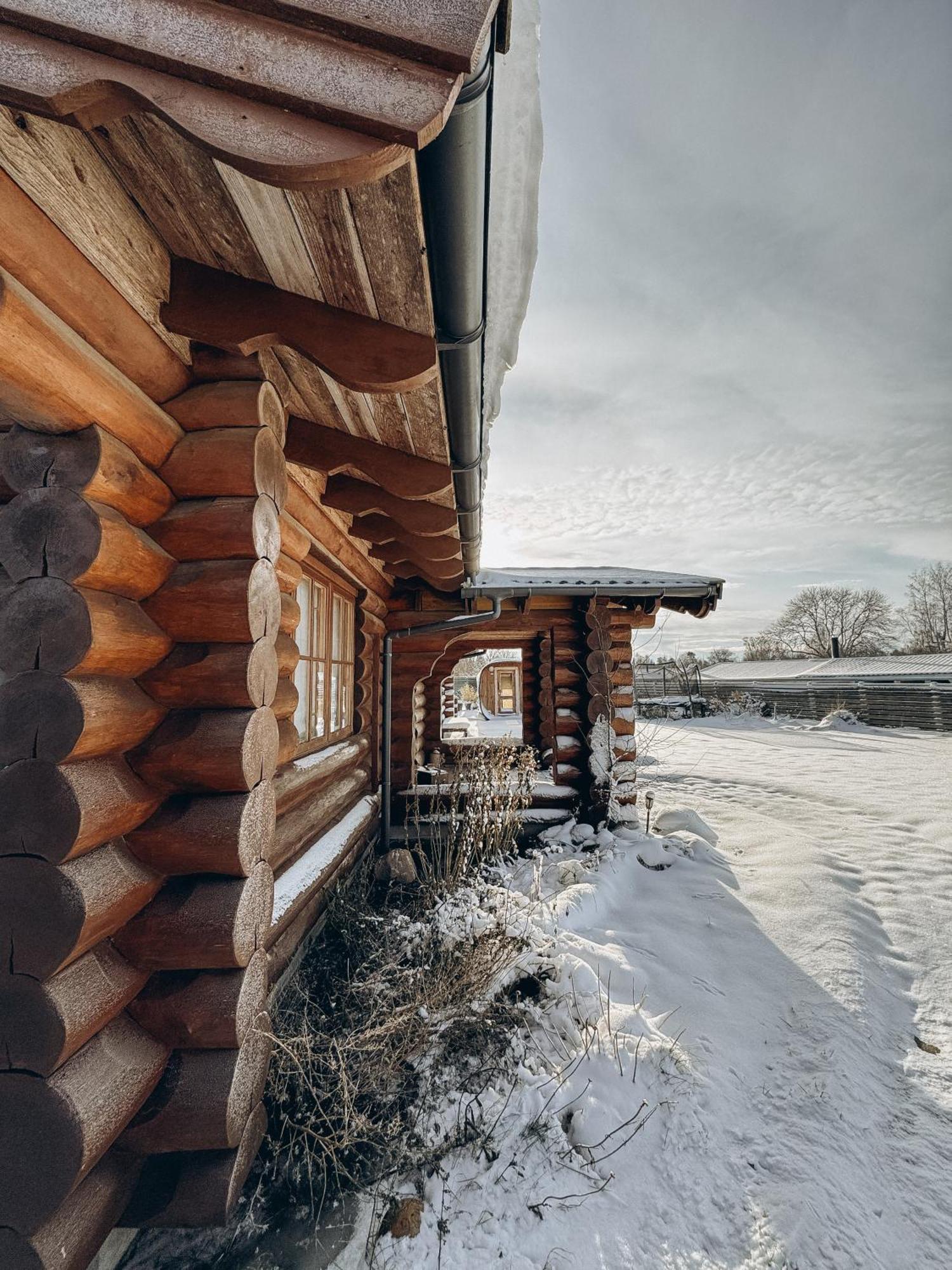 Fjordhygge - Authentic Wood Log Cabin Summerhouse Near Water, Fjord And Forest Jægerspris Exterior photo