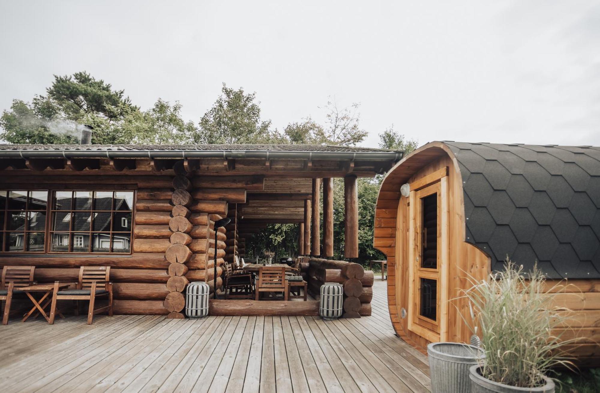 Fjordhygge - Authentic Wood Log Cabin Summerhouse Near Water, Fjord And Forest Jægerspris Exterior photo